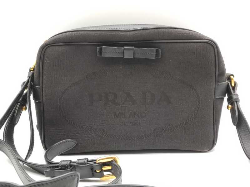 プラダ買取 ショルダーバッグ ロゴ キャンバス